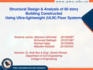 Structural Design and Analysis of 60-story Building Using Ultra-lightweight Floor Systems