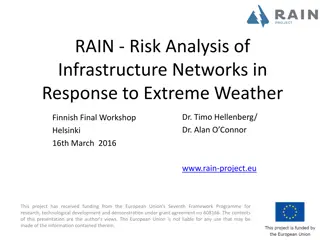 RAIN - Risk Analysis of Infrastructure Networks in Response to Extreme Weather