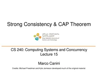 Strong Consistency and CAP Theorem