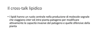 Role of Lipids in Plant-Pathogen Interaction