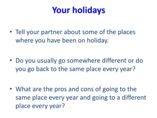 Comparing the Advantages of Revisiting vs. Exploring New Holiday Destinations