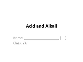 Acid and Alkali Reactions