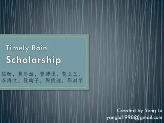 Timely Rain Scholarship - Financial Aid for Education Pursuit