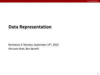 Carnegie Mellon Data Representation Recitation Details