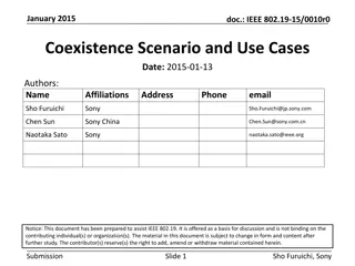 Coexistence Scenarios in Unlicensed Frequency Bands Study