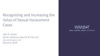 Maximizing the Value of Sexual Harassment Cases