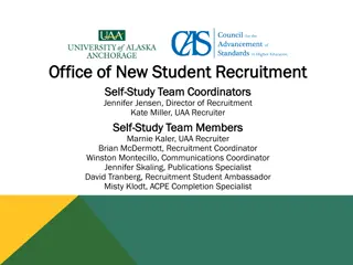 Review of Office of New Student Recruitment and CAS Self-Study Process