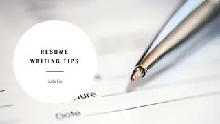 Effective Resume Writing Tips for Job Seekers