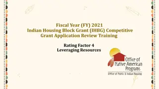 Leveraging Resources in FY 2021 IHBG Competitive Grant Application