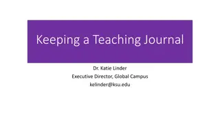 Enhancing Teaching Through the Power of Journaling