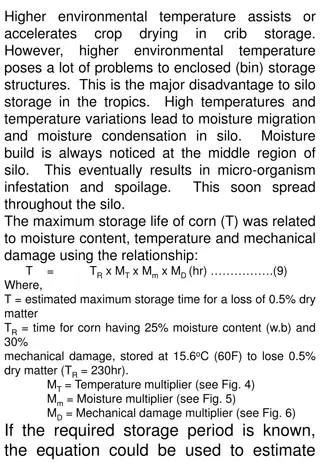 Challenges and Solutions in Crop Storage in Tropical Regions