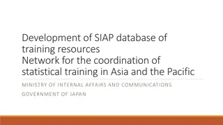 Development of Statistical Training Resource Database for Asia-Pacific by SIAP