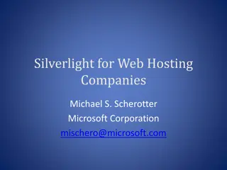 Silverlight for Web Hosting Companies