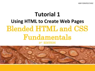 Exploring HTML and CSS Fundamentals for Web Design