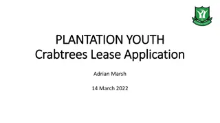 Exciting Development Plans for Plantation Youth at Crabtrees