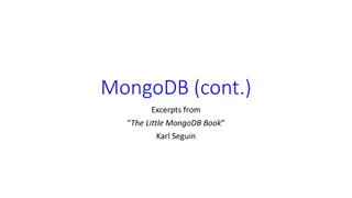 Exploring MongoDB: Array Operations, Data Modeling, and NoSQL Concepts