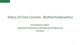 Biothermodynamics: Course Overview and Curriculum Details