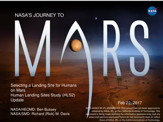 Selecting Landing Sites for Humans on Mars: HLS2 Study Update