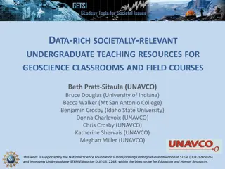 Enhancing Geoscience Education with Data-Rich, Societally Relevant Resources