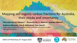 Mapping Soil Organic Carbon Fractions in Australia: Stocks and Uncertainty