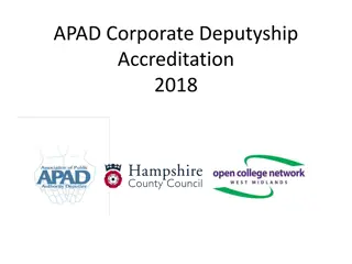 APAD Corporate Deputyship Accreditation Journey and Training Program Overview