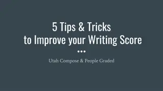 Writing Score Improvement Strategies & Tips