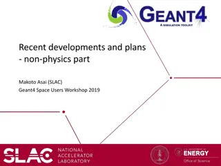 Recent Developments and Plans for Geant4: Non-Physics Updates