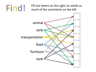 Fun Word Challenge - Animal, Transportation, Food, Furniture