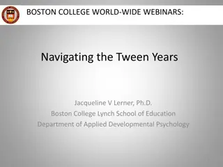 Adolescence: Navigating the Tween Years