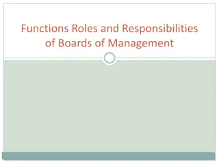 Roles and Responsibilities of Boards of Management in Education