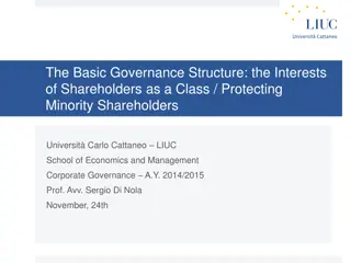 Corporate Governance Structure and Shareholder Interests