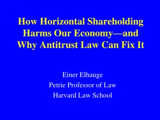 Understanding the Impact of Horizontal Shareholding on Our Economy