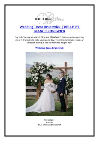 Bridal Gowns Melbourne | BELLE ET BLANC BRUNSWICK