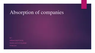 The Absorption of Companies: Types, Objectives, and Accounting