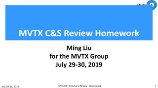 MVTX.C&S Review Homework for MVTX Group July 29-30, 2019