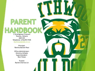 Blythwood Junior Public School - Parent Handbook and Operational Guidelines