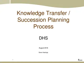 Knowledge Transfer and Succession Planning Process at DHS