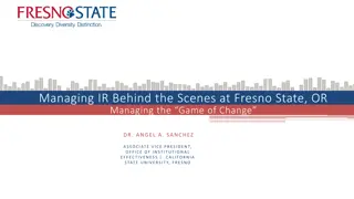 Transforming Institutional Effectiveness at Fresno State