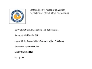 Transportation Problems in Industrial Engineering