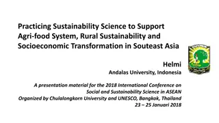 Sustainable Science in Agri-food Systems and Rural Transformation in Southeast Asia