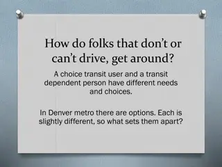 Transportation Options for Non-Drivers in Denver Metro Area