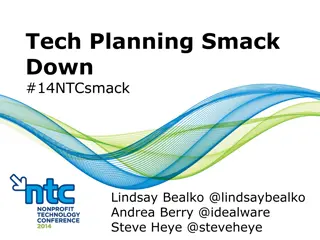 Strategic Tech Planning Insights from #14NTCsmack Down