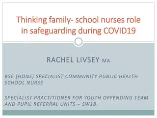 School Nurses' Role in Safeguarding During COVID-19: Insights from a Specialist Practitioner