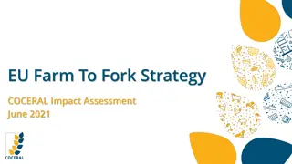 EU Farm To Fork Strategy and COCERAL Impact Assessment