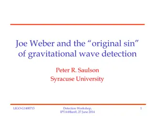 The Legacy of Joe Weber in Gravitational Wave Detection