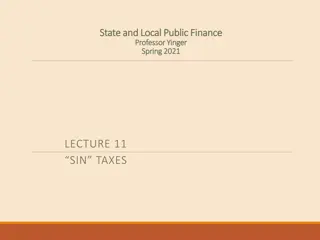 Sin Taxes in State and Local Public Finance