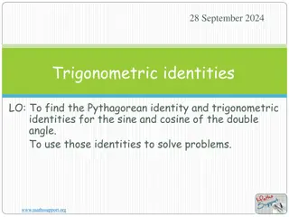 Trigonometric Identities for Double Angles