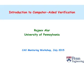 Computer-Aided Verification and Software Safety Certification