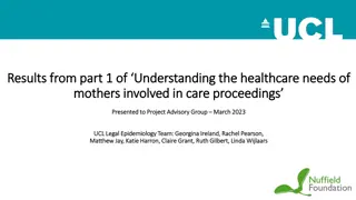 The Mental Health Burden Among Mothers in Care Proceedings: Insights from South London