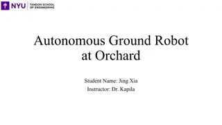 Innovative Autonomous Ground Robot for Orchard Management